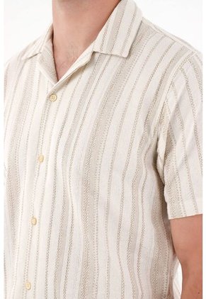 Tennis Camisa Manga Corta Crudo Para Hombre