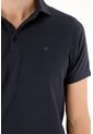 Tennis Polo Azul Con Raqueta Bordada Para Hombre de Tennis