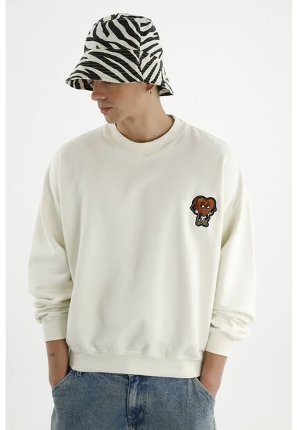 Buzo Crudo Con Bordado Para Hombre