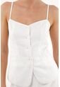 Tennis Camisa Blanca Tipo Corsé Para Mujer de Tennis