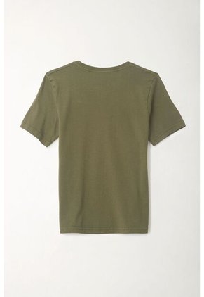 Camiseta Verde Cuello Redondo Para Niño