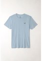 Tennis Camiseta Básica Azul Con Textura Suave Para Hombre de Tennis