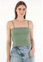 Camiseta Verde Ajustada Para Mujer de Tennis