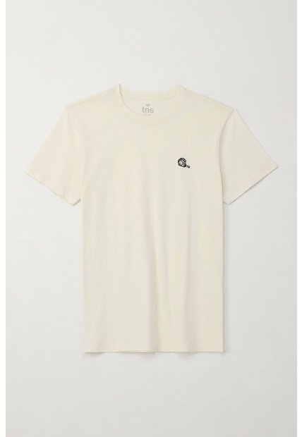 Tennis Camiseta Básica Manga Corta Crudo Para Hombre