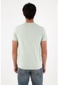 Tennis Camiseta Con Mini Raqueta Verde Con Caída Natural Para Hombre de Tennis