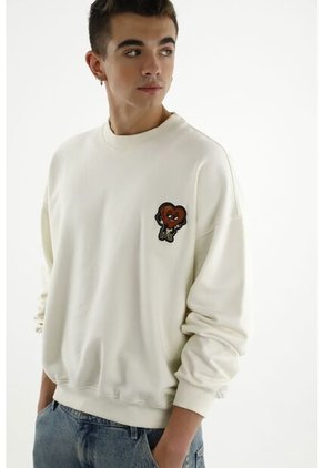 Buzo Crudo Con Bordado Para Hombre