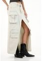 Tennis Falda Larga Con Bolsillos Cargo Tono Claro Para Mujer de Tennis
