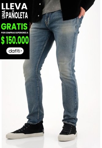 Tennis Jean Nudy De Tiro Medio Azul Para Hombre Tennis