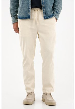 Tennis Pantalón Recto En Corduroy Crudo Para Hombre