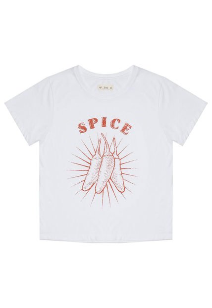 Camiseta Con Estampado En Frente Para Mujer