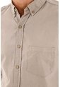 Tennis Camisa Oxford Manga Larga Café Para Hombre de Tennis