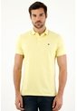 Tennis Polo Amarilla  Lycra-Algodón Para Hombre de Tennis