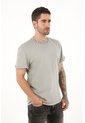 Tennis Camiseta Gris Con Estampado En Cuello Para Hombre de Tennis