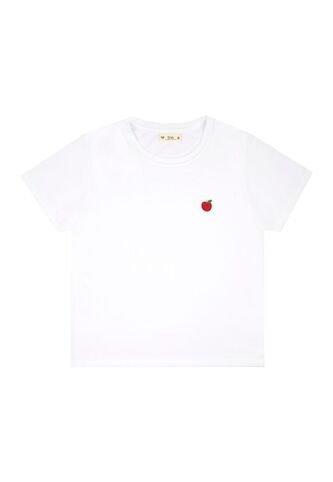 Tennis Camiseta Blanca Con Bordado Decorativo Para Mujer Tennis