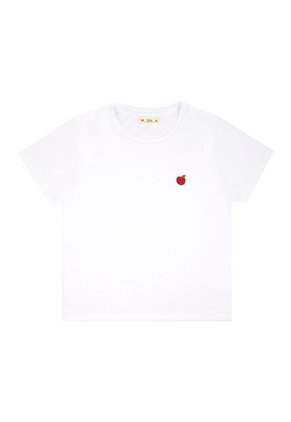 Tennis Camiseta Blanca Con Bordado Decorativo Para Mujer