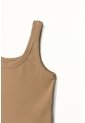 Tennis Camiseta Crop En Rib Crudo Con Acabado Mate Para Mujer de Tennis