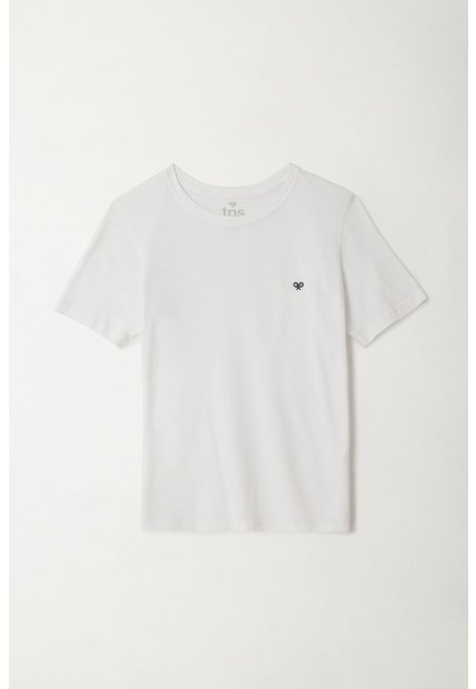 Camiseta Manga Corta Blanca Para Niño