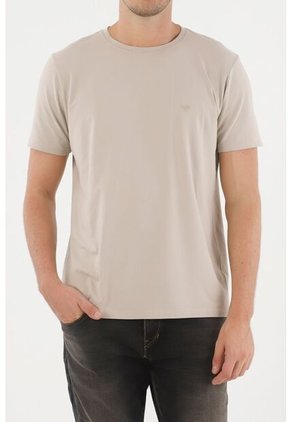 Camiseta Gris Manga Corta Para Hombre