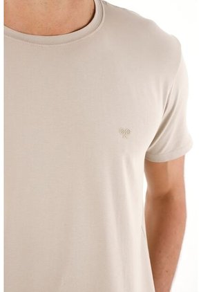 Camiseta Gris Manga Corta Para Hombre