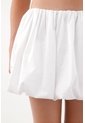 Tennis Falda Corta Tipo Globo Blanca Para Mujer de Tennis
