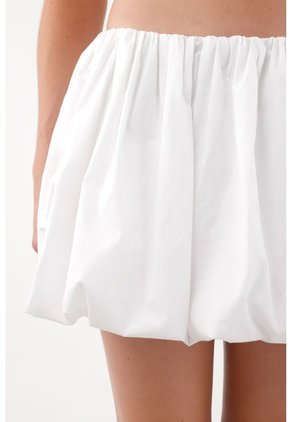 Tennis Falda Corta Tipo Globo Blanca Para Mujer