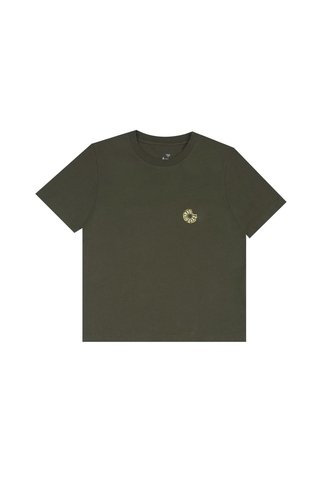 Camiseta Básica Estampada Verde Para Niño Tennis