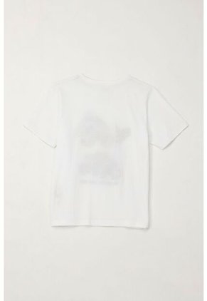 Camiseta Básica Con Estampado Blanca Para Niño