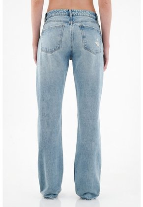 Tennis Jean Recto Con Pigmentos Localizados Para Mujer