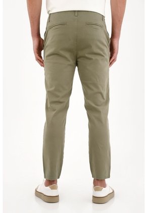 Tennis Pantalón Chino Verde De Silueta Amplia Para Hombre