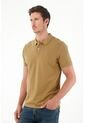 Tennis Polo Café 100% Algodón Para Hombre de Tennis