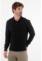 Tennis Camiseta Manga Larga Negra Con Acabado Suave Para Hombre de Tennis