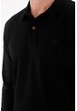 Tennis Camiseta Manga Larga Negra Con Acabado Suave Para Hombre de Tennis