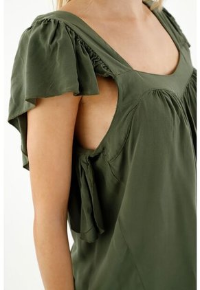 Tennis Camisa Verde De Tiras Con Bolero Para Mujer