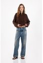 Tennis Jeans Recto En Denim Con Efecto Vintage Difuminado Para Mujer de Tennis