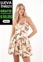 Tennis Vestido Corto Con Falda Globo Estampado Para Mujer de Tennis