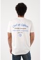 Tennis Camiseta Para Hombre En Algodón Blanca Regular Con Gráfico de Tennis