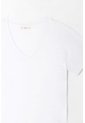 Tennis Camiseta Para Mujer De Algodón Blanca De Fit Relajado Con Escote En V de Tennis