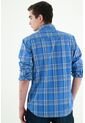 Camisa Azul De Cuadros Para Hombres de Tennis