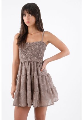 Tennis Vestido Corto Para Mujer Con Cuerpo Fruncido
