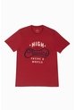 Camiseta Roja De Cuello Redondo Para Hombre de Tennis