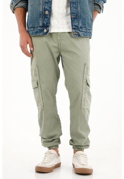 Tennis Pantalón Tipo Cargo Verde Para Hombre