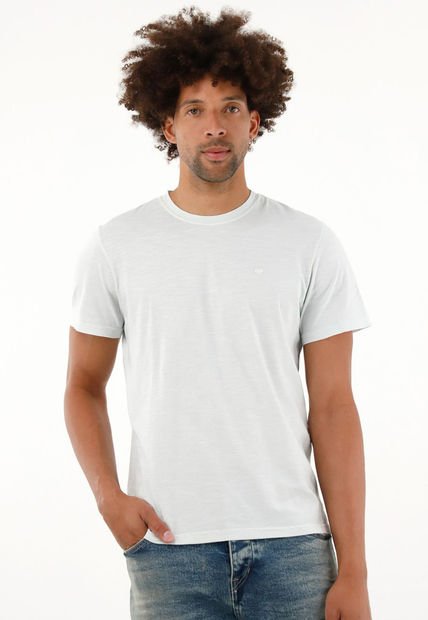 Camiseta Manga Corta Azul Para Hombre