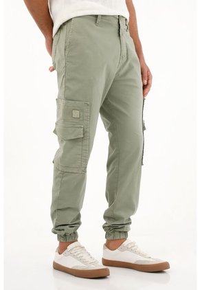 Tennis Pantalón Tipo Cargo Verde Para Hombre