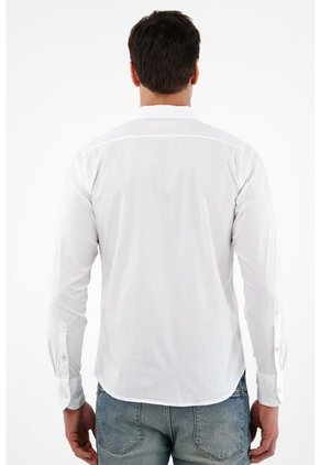 Tennis Camisa Blanca Manga Larga Para Hombre