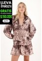 Tennis Vestido Corto Estampado Con Acabado Ligero Para Mujer de Tennis