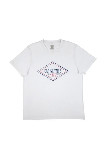 Camiseta Blanca Cuello Redondo Para Hombre