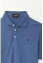 Tennis Polo Azul Lycra-Algodón Para Hombre de Tennis