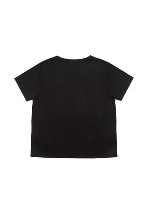 Camiseta Negra Con Diseño Estampado Para Mujer