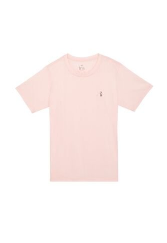 Camiseta Manga Corta Rosada Para Hombre Tennis