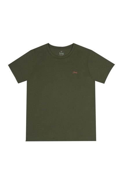 Camiseta Estampada Verde Para Hombre